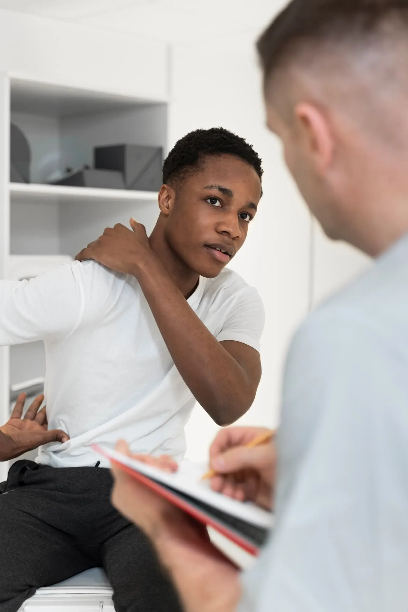 Sports physical examination equipment at Bensa Chiropractic and Wellness Bradenton