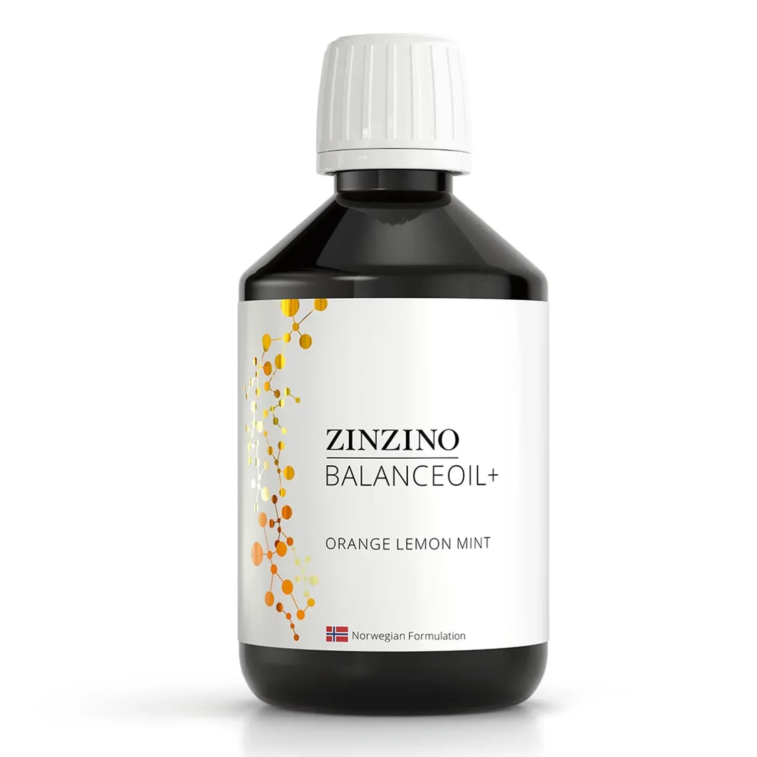 Zinzino BalanceOil omega 3 bottle and BalanceTest kit on counter at Bensa Chiropractic in Bradenton FL